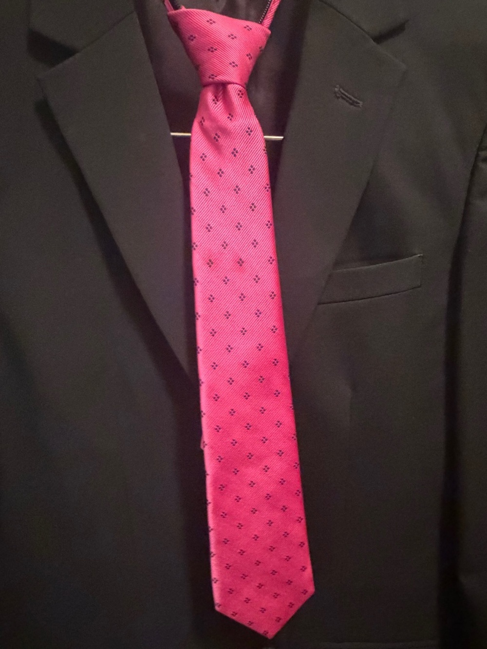 BOYS Bright Pink Class Club Adjustable Neck Tie
